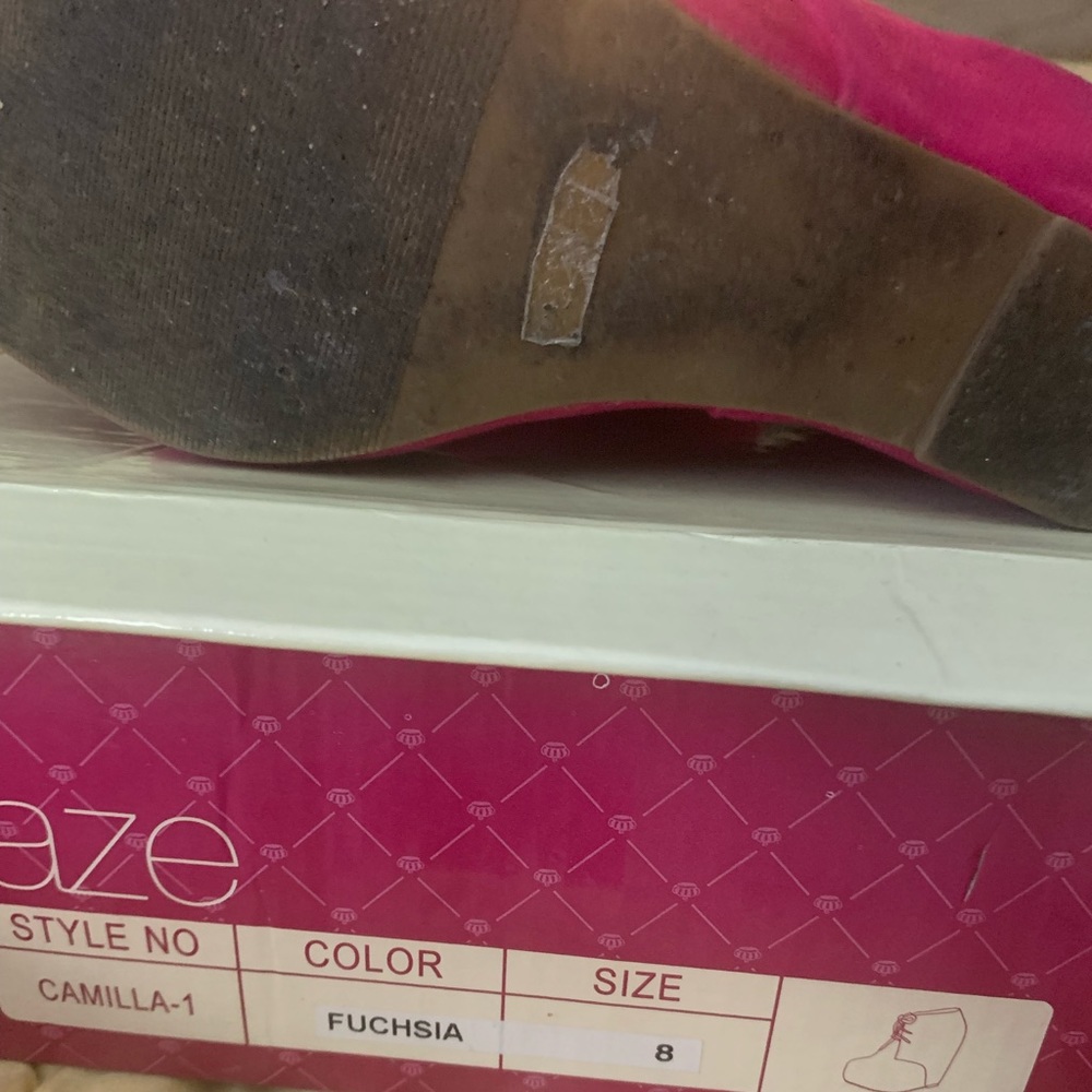 Fuchsia Stack Booties